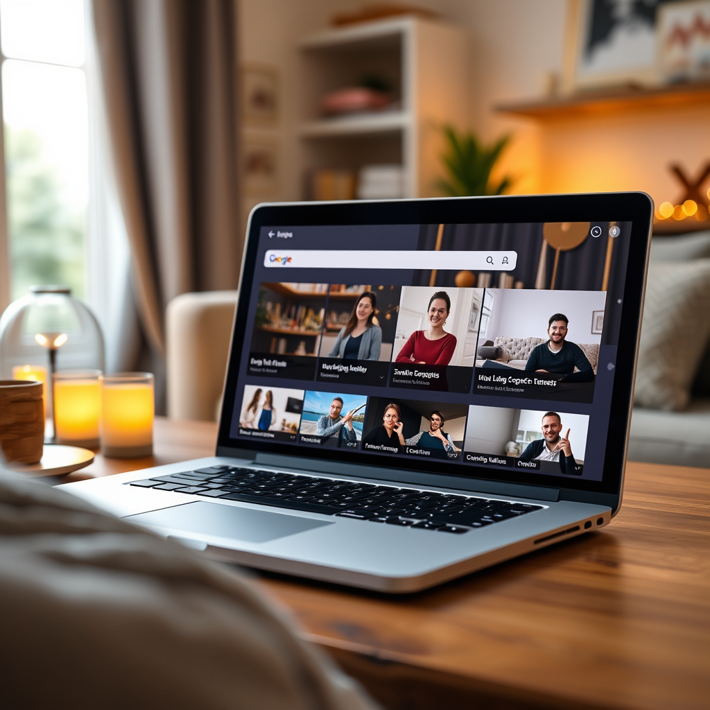Online Courses on a laptop screen